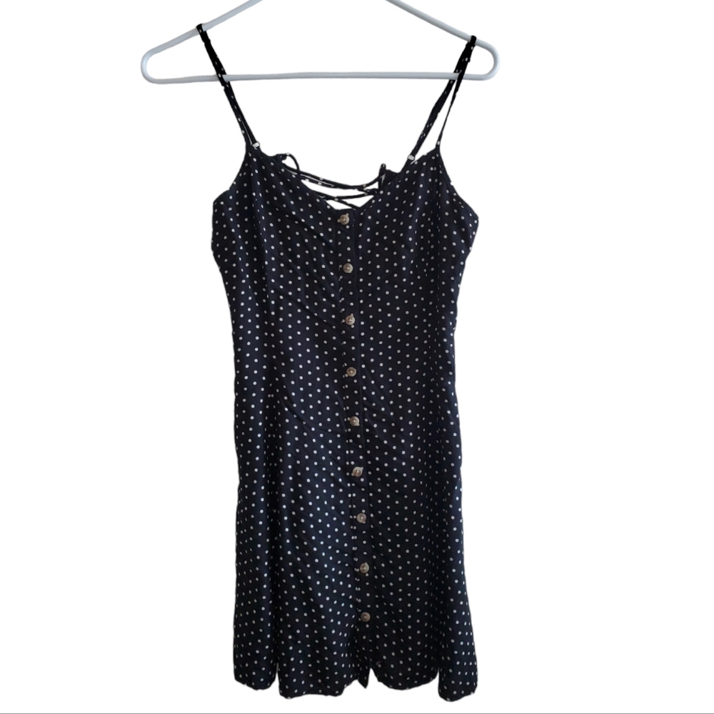 American Eagle Polka Dot Button Down Sundress